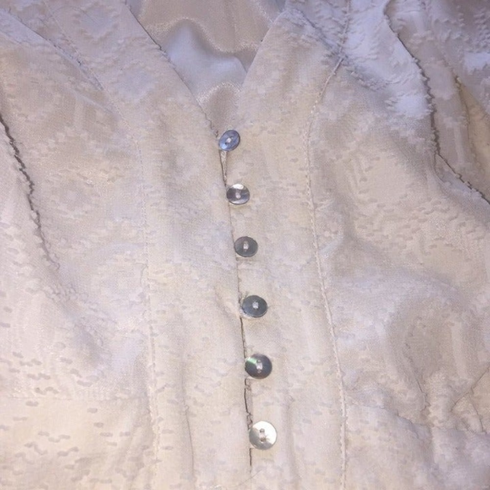 Skies are Blue Ivory Dress XSmall - Picture 3 of 6